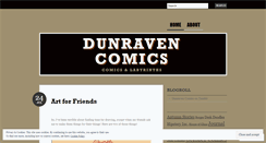 Desktop Screenshot of dunravencomics.wordpress.com