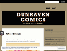 Tablet Screenshot of dunravencomics.wordpress.com