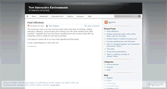 Desktop Screenshot of newinteractiveenvironments.wordpress.com