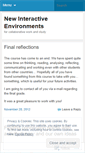 Mobile Screenshot of newinteractiveenvironments.wordpress.com
