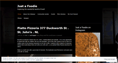 Desktop Screenshot of justafoodie.wordpress.com