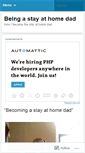 Mobile Screenshot of beingastayathomedad.wordpress.com