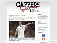 Tablet Screenshot of gafferssportsblog.wordpress.com