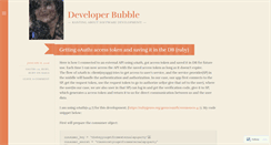 Desktop Screenshot of developerbubble.wordpress.com