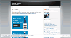 Desktop Screenshot of emergetoexist.wordpress.com