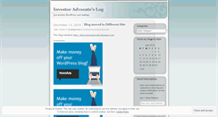 Desktop Screenshot of investoradvocate.wordpress.com