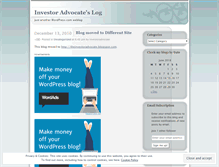 Tablet Screenshot of investoradvocate.wordpress.com