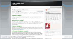 Desktop Screenshot of hokrails.wordpress.com