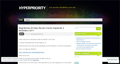 Desktop Screenshot of hyperpriority.wordpress.com