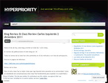 Tablet Screenshot of hyperpriority.wordpress.com