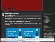 Tablet Screenshot of nosekefik.wordpress.com