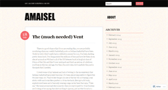 Desktop Screenshot of amaisel.wordpress.com