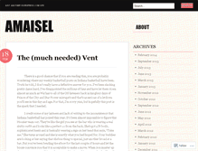 Tablet Screenshot of amaisel.wordpress.com