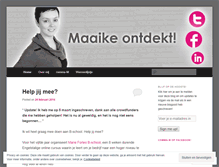 Tablet Screenshot of maaikeontdekt.wordpress.com
