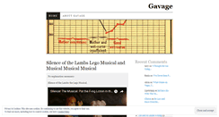 Desktop Screenshot of gavage.wordpress.com