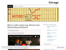 Tablet Screenshot of gavage.wordpress.com