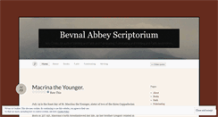 Desktop Screenshot of bevnalabbeyscriptorium.wordpress.com