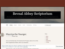 Tablet Screenshot of bevnalabbeyscriptorium.wordpress.com