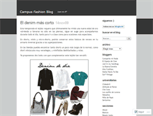 Tablet Screenshot of campusfashion.wordpress.com