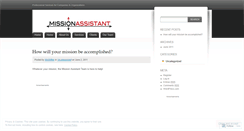 Desktop Screenshot of missionassistant.wordpress.com