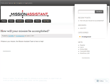 Tablet Screenshot of missionassistant.wordpress.com