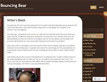 Tablet Screenshot of bouncingbear.wordpress.com