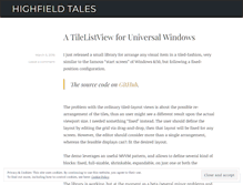 Tablet Screenshot of highfieldtales.wordpress.com