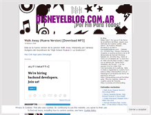 Tablet Screenshot of disneyelblog.wordpress.com