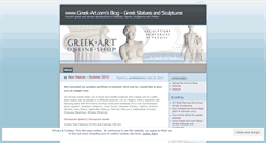 Desktop Screenshot of greekstatues.wordpress.com