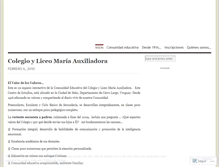 Tablet Screenshot of liceomariaauxiliadora.wordpress.com