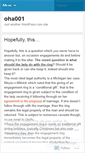 Mobile Screenshot of oha001.wordpress.com