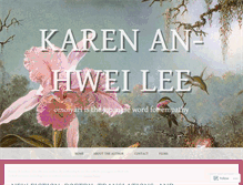 Tablet Screenshot of karenanhweilee.wordpress.com