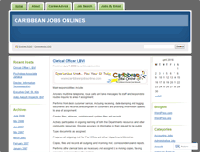 Tablet Screenshot of caribbeanjobsonline.wordpress.com