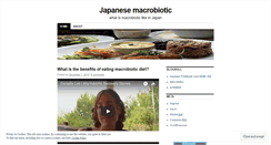 Desktop Screenshot of macrobioticdiet2010.wordpress.com