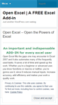 Mobile Screenshot of openexcel.wordpress.com