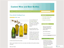 Tablet Screenshot of custombottle.wordpress.com