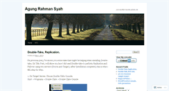 Desktop Screenshot of agungrahmansyah.wordpress.com