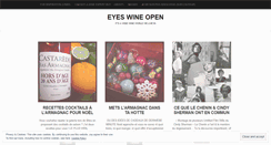 Desktop Screenshot of eyeswineopen.wordpress.com