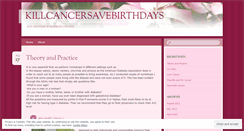 Desktop Screenshot of killcancersavebirthdays.wordpress.com