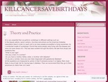 Tablet Screenshot of killcancersavebirthdays.wordpress.com