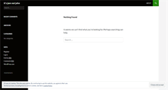 Desktop Screenshot of itsjomnotjohn.wordpress.com