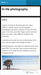 Mobile Screenshot of hilifephotography.wordpress.com