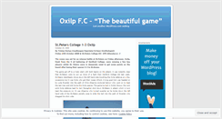 Desktop Screenshot of oxilpfootball.wordpress.com