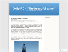 Tablet Screenshot of oxilpfootball.wordpress.com