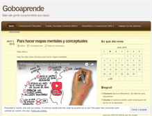 Tablet Screenshot of goboaprende.wordpress.com