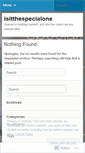 Mobile Screenshot of isitthespecialone.wordpress.com