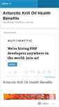 Mobile Screenshot of antarctickrilloilhealthbenefits.wordpress.com