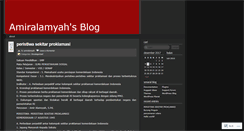 Desktop Screenshot of amiralamyah.wordpress.com