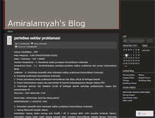 Tablet Screenshot of amiralamyah.wordpress.com