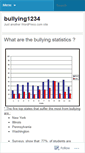 Mobile Screenshot of bullying1234.wordpress.com